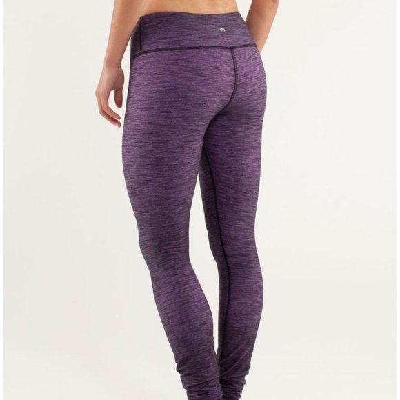 Lululemon Wunder Under Pant *Denim Reversible Slub Denim Tender Violet 6 - Picture 2 of 16